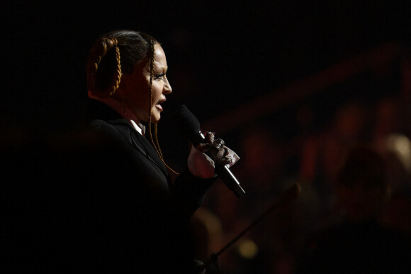 Madonna lors des Grammy Awards à Los Angeles le 5 février 2023