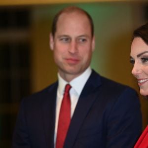 Le prince William, prince de Galles, et Catherine (Kate) Middleton, princesse de Galles, lors de la soirée "Shaping Us" en amont des BAFTA Awards 2023 à Londres, le 30 janvier 2023. 