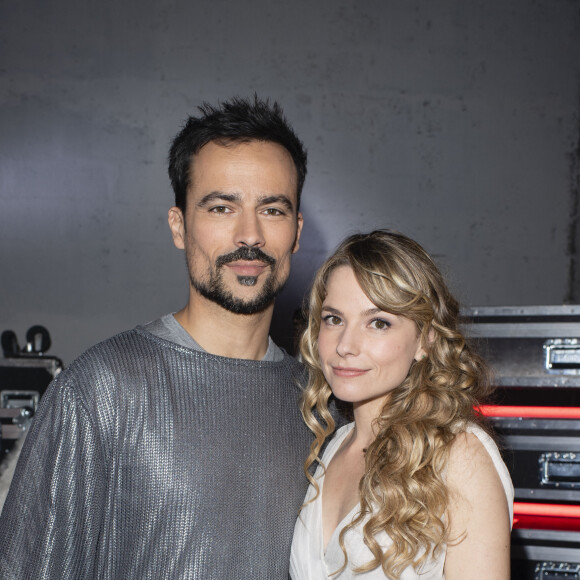 Damien Sargue et Cécilia Cara - Enregistrement de l'émission "100 ans de comédies musicales pour le Sidaction". Le 10 mars 2020. © Moreau-Perusseau / Bestimage