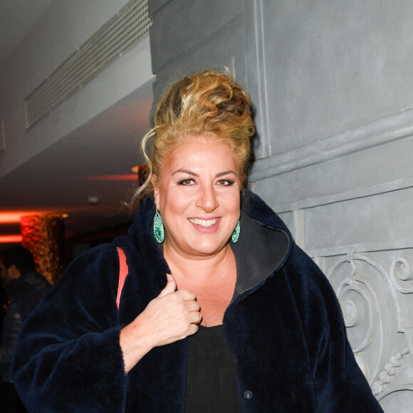 Marianne James - Inauguration du "Chalet les Neiges 1850" sur la terrasse de l'Hôtel Barrière Le Fouquet's à Paris le 27 novembre 2017. Lors de la soirée une partie de Boboules a été organisée. © Coadic Guirec/Bestimage