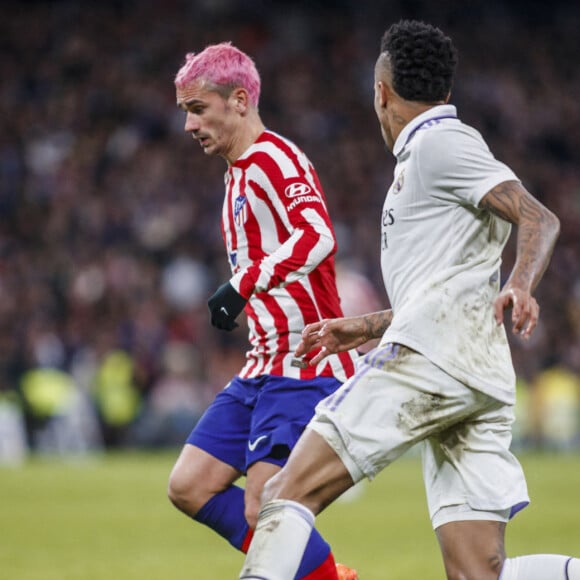 Antoine Griezmann de l'Atletico de Madrid lors du match de football de la Coupe du Roi quart de finale opposant le Real Madrid et l'Atlético de Madrid à stade l'Estadio Santiago Bernabeu à Madrid, Espagne le 27 janvier 2023. Le Real a gagné 3-1. © Pablo Garcia/DAX/Zuma Press/Bestimage