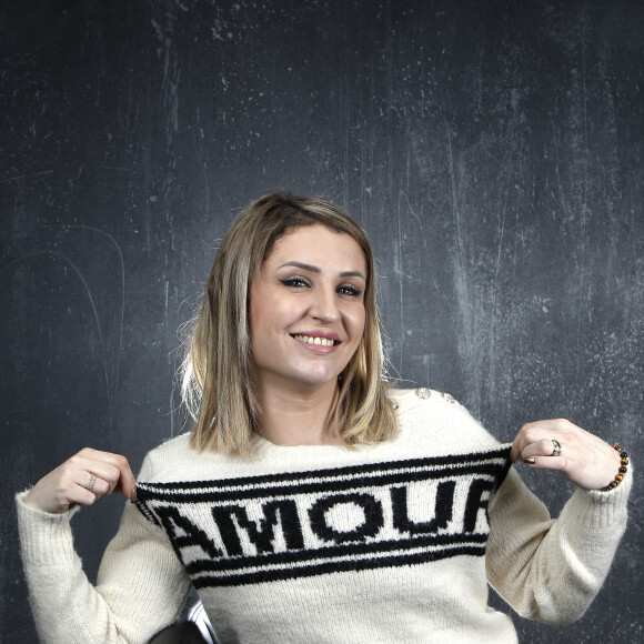 Portrait de Amandine Pellissard, lors de l'enregistrement de l'émission "L'Instant de Luxe" à Paris. Le 3 mars 2022 © Cédric Perrin / Bestimage