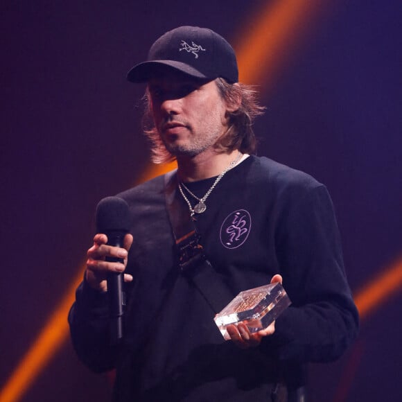 Orelsan (Grand prix des musiques urbaines) - Cérémonie des "Grands prix SACEM 2022" à la Maison de la radio, le 13 décembre 2022. © Christophe Clovis / Bestimage 