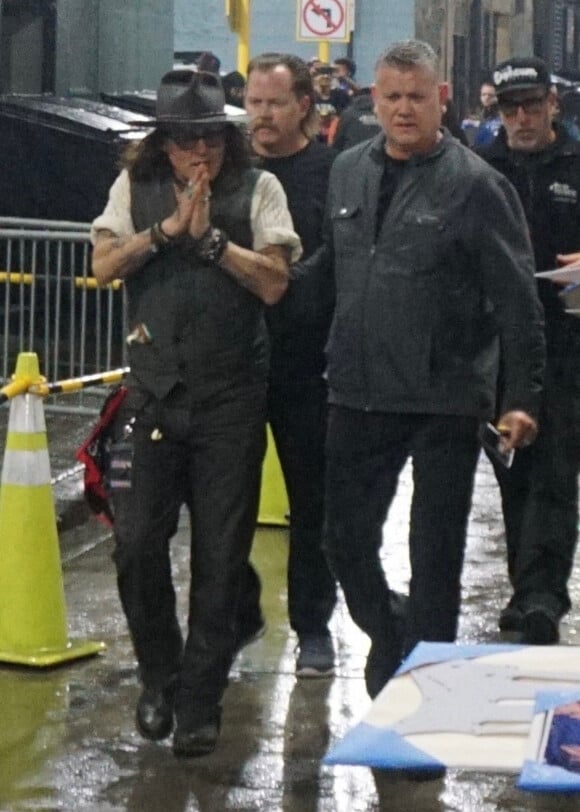 Johnny Depp arrive au Orpheum Theater à Los Angeles, le 8 novembre 2022. 