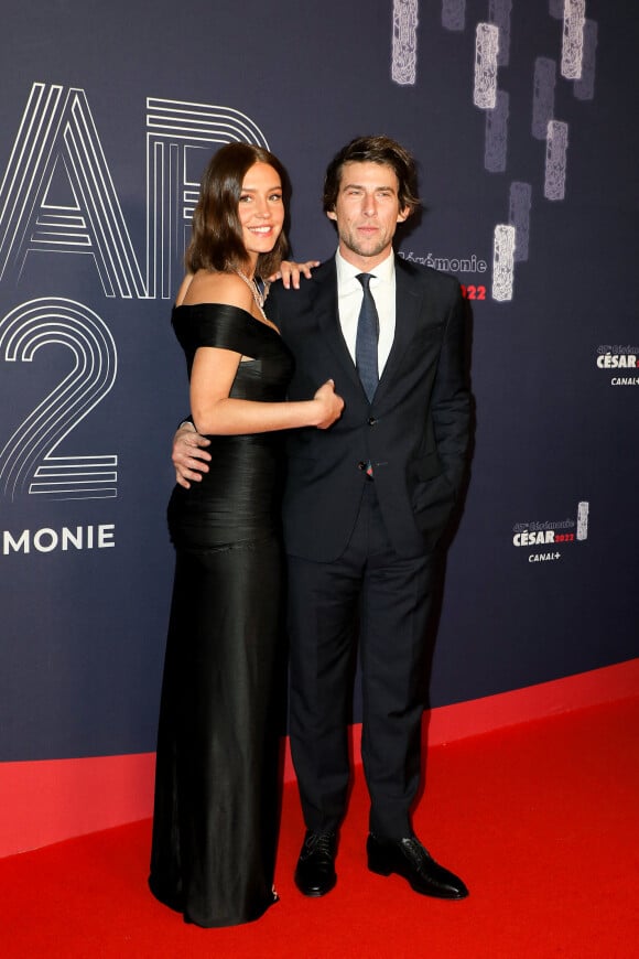 Adèle Exarchopoulos et Hugo Sélignac - Photocall de la 47ème édition de la cérémonie des César à l'Olympia à Paris, le 25 février 2022. © Borde-Jacovides/Bestimage 