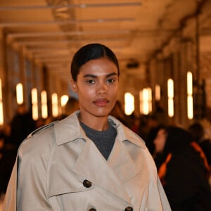 Tina Kunakey - Front Row au défilé de mode Haute-Couture Alexandre Vauthier au 50 boulevard Lefebvre lors de la Fashion Week Printemps-été 2023 de Paris, France, le 24 janvier 2023. © Veeren/Bestimage 