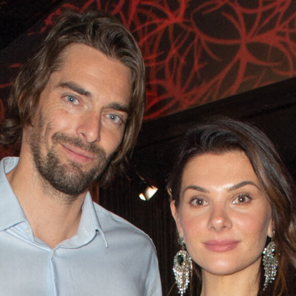 Exclusif - Le nageur Camille Lacourt et sa compagne Alice Detollenaere lors de la soirée de gala de l'Institut Rafaël, maison de l'après Cancer, au Pavillon Gabriel à Paris. © Erez Lichtfeld / Bestimage