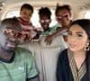 Mamadou et Majda Sakho avec leurs trois enfants à Dubaï en mars 2020.