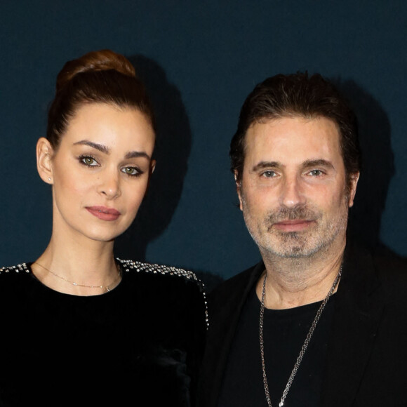 Exclusif - Prix spécial - No Tabloïd - No Web - Richard Orlinski et sa compagne Elisa Bachir Bey lors de la soirée de gala au profit de la Fondation Princesse Charlène de Monaco et des enfants du Club des Sports de Courchevel le 12 février 2023. © Christophe Clovis / Rachid Bellak / Bestimage