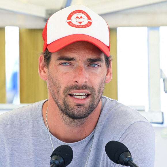 Camille Lacourt s'éclate depuis son arrivée à Marseille en septembre dernier.
Camille Lacourt - Lancement du programme estival "Savoir nager" à la piscine de Villetaneuse. © Federico Pestellini / Panoramic / Bestimage