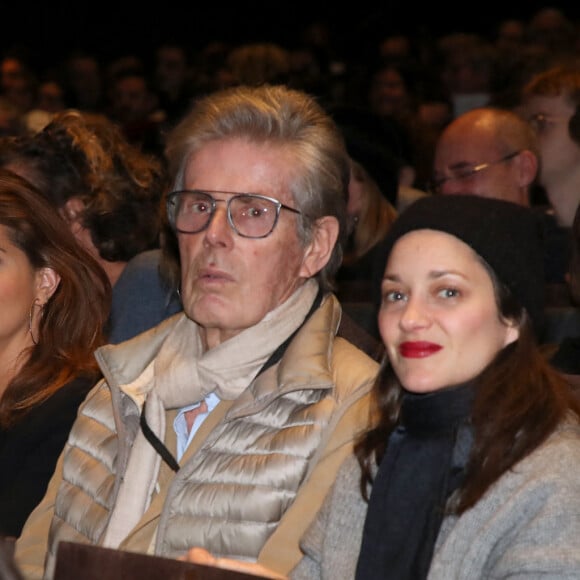 Exclusif - Alexandre Desseigne, sa compagne, Dominique Desseigne et Marion Cotillard lors de la soirée de Gala "Rodin - Ballet Julien Lestel", produit par "Alexandra Cardinale Opera Ballet Production" à la salle Pleyel à Paris, France, le 9 Février 2023. © Bertrand Rindoff / Veeren / Bestimage 