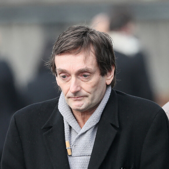 Pierre Palmade lors des obsèques de Véronique Colucci au cimetière communal de Montrouge, .