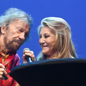 Exclusif - Antoine et Sheila - Soirée du 20e anniversaire de la chaîne Mélody TV à l'Olympia de Paris le 8 juin 2022. © Coadic Guirec - Giancarlo Gorassini/Bestimage