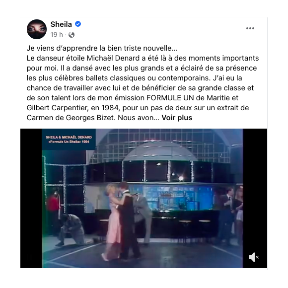Le danseur Michaël Denard est mort le 17 février 2023 à l'âge de 78 ans. 
Sheïla annonce la mort d'un homme qui lui était cher : "Nous avons passé des semaines ensemble..."
