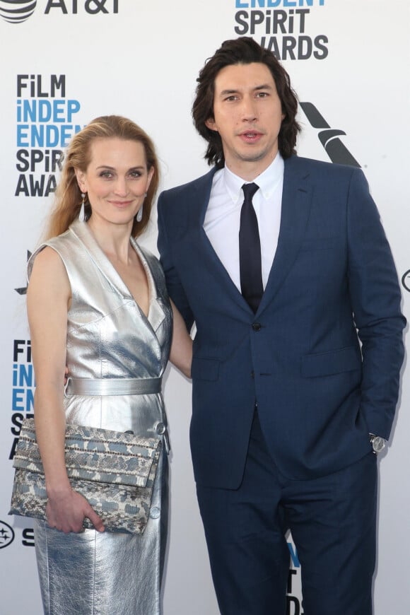 Joanne Tucker et son mari Adam Driver à la soirée Film Independent Spirit Awards à Santa Monica, le 23 février 2019