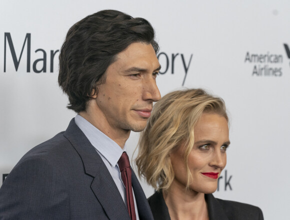 Adam Driver et Joanne Tucker à la première de "Marriage Story" lors du 57ème Festival du Film de New York (FFNY), le 4 octobre 2019.