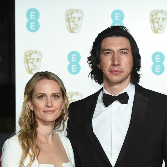 Adam Driver et sa femme Joanne Tucker - 72ème cérémonie annuelle des BAFTA Awards (British Academy Film Awards 2019) au Royal Albert Hall à Londres, le 10 février 2019.