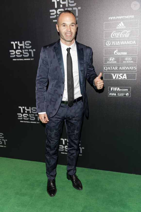 Andrés Iniesta - The Best FIFA Football Awards 2017 au London Palladium à Londres, le 23 octobre 2017. © Pierre Perusseau/Bestimage