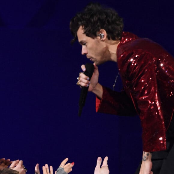 Harry Styles lors de la cérémonie des Brit Awards 2023 à l'O2 Arena à Londres le 11 février 2023. 