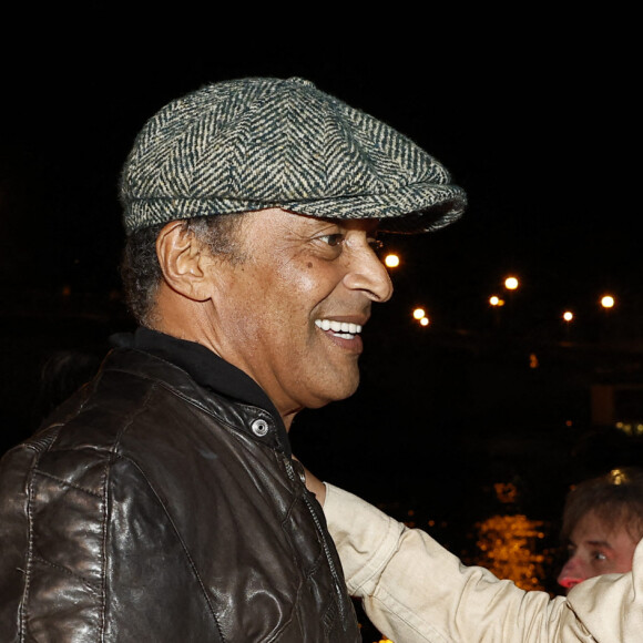 Exclusif - Joalukas Noah avec son père Yannick Noah lors de la soirée d'anniversaire de Joalukas Noah, fils de Yannick Noah et Isabelle Camus, pour ses 18 ans à Paris le 10 juin 2022. © Cyril Moreau / Bestimage