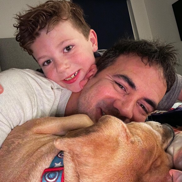 Alex Goude rend hommage à son fils Elliot pour ses 8 ans. Instagram. Le 11 février 2023.