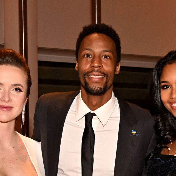 Exclusif - Elina Svitolina, Gaël Monfils et Clémence Botino - Gala annuel de la Fondation Elina Svitolina au Yacht Club de Monaco. Le 2 décembre 2022 © Bruno Bebert / Bestimage