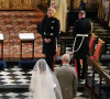Il l'avait notamment emmenée jusqu'à l'autel pour son mariage. 
Meghan Markle, duchesse de Sussex, Le prince Charles, prince de Galles, Le prince Harry et Le prince William, duc de Cambridge - Cérémonie de mariage du prince Harry et de Meghan Markle en la chapelle Saint-George au château de Windsor, Royaume Uni, le 19 mai 2018. 