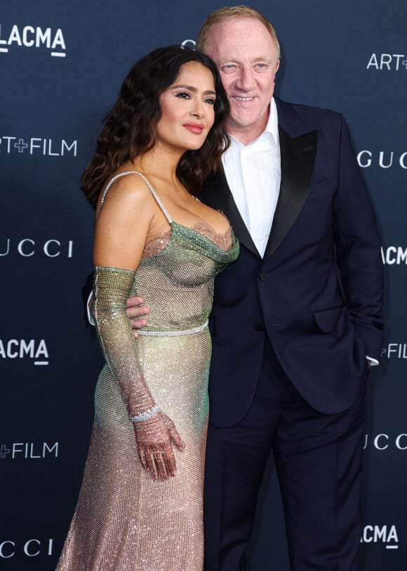 Salma Hayek, François-Henri Pinault, Francois-Henri Pinault assistent à la soirée "Lacma Art / Film Gala" à Los Angeles, le 5 novembre 2022.