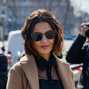 Nadia Farès - Arrivées au défilé Christian Dior prêt-à-porter automne-hiver 2023/2024 lors de la Fashion Week de Paris (PFW), au jardin des Tuileries à Paris, France, le 28 février 2023. © Christophe Clovis/Bestimage 