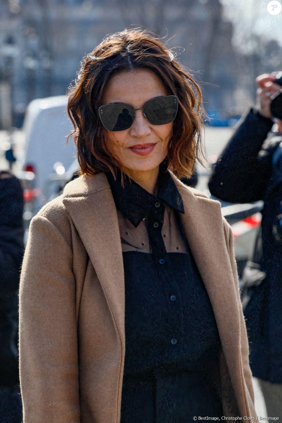 Nadia Farès Arrivées au défilé Christian Dior prêtàporter automne