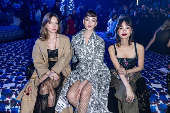 Guest, Deva Cassel et Heart Evangelista - Front Row au défilé Christian Dior prêt-à-porter automne-hiver 2023/2024 lors de la Fashion Week de Paris (PFW), au jardin des Tuileries à Paris, France, le 28 février 2023. © Olivier Borde/Bestimage 