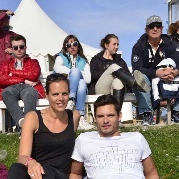 Laure Manaudou et son frère Florent Manaudou - People au "GPA Jump Festival" à Cagnes-sur-Mer, le 29 mars 2014.