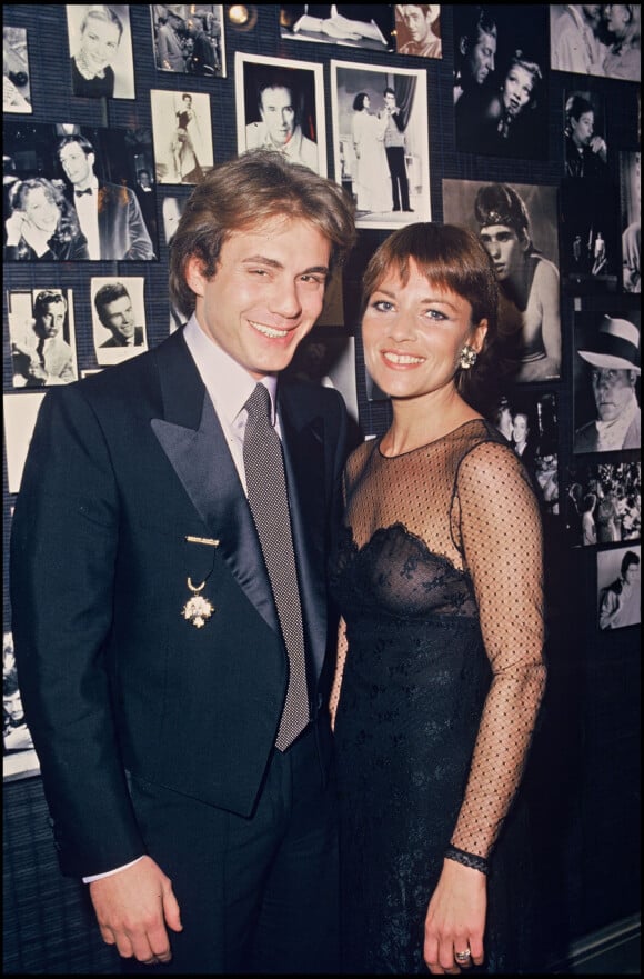 Archives - Francois Valery et Nicole Calfan lors d'une soirée à l'espace Cardin à Paris en 1985.
