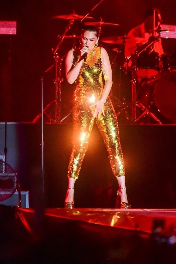 Jessie J en concert lors du festival "Rock in Rio" à Rio de Janeiro, le 8 septembre 2022. 