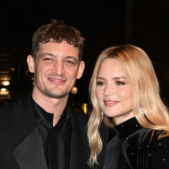 Niels Schneider et sa compagne Virginie Efira - Photocall au Fouquet's après la 48ème cérémonie des César à Paris © Coadic Guirec / Bestimage 