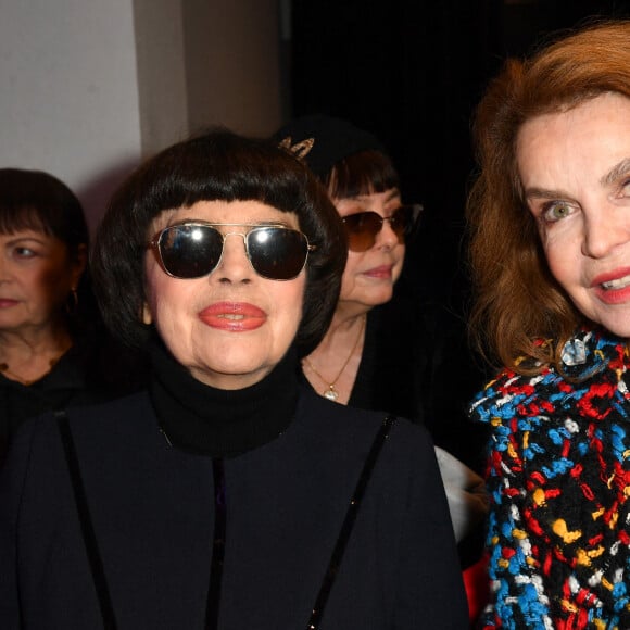 Mireille Mathieu, Cyrielle Clair - Front row du défilé de mode prêt-à-porter automne-hiver 2023/2024 "Pierre Cardin" lors de la Fashion Week de Paris le 5 mars 2023. © Veeren - Christophe Clovis/Bestimage