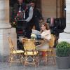 Angelina Jolie en plein tournage du film The Tourist, à Paris. 23/02/2010