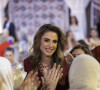 Rania de Jordanie est sur le point de marier sa grande fille Iman, 26 ans. 
La reine Rania de Jordanie - Soirée henné avant le prochain mariage de la princesse Iman au palais Al Husseiniya à Amman en Jordanie.