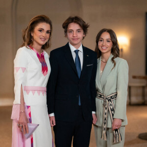 La reine Rania de Jordanie lors de la célébration du 76e anniversaire de la fête de l'indépendance de la Jordanie à Amman, Jordanie, le 25 mai 2022. 