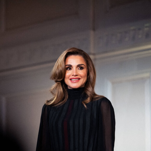 Le roi Abdallah II et la reine Rania de Jordanie reçoivent le prix "Path to Peace Award" à New York, le 9 mai 2022. 