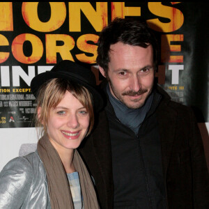 Julien Boisselier et Mélanie Laurent - Présentation du film "Shine a light" à l'Olympia.