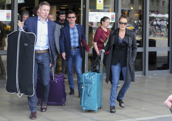 En 2018, son couple avec Manuel Valls avait été révélé
Exclusif - Manuel Valls et sa nouvelle compagne Olivia Gregoire arrivent à la gare de Barcelone le 23 avril 2018