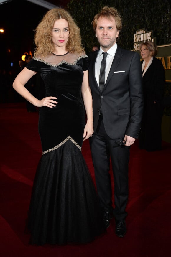 Marine Delterme et son mari Florian Zeller à la soirée 'Evening Standard Theatre Awards' à Londres, le 22 novembre 2015 