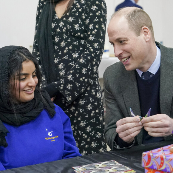 Le prince William, prince de Galles, et Catherine (Kate) Middleton, princesse de Galles, arrivent au centre Hayes Muslim pour voir le travail de secours en Turquie et en Syrie par diverses ONG à Londres, Royaume Unis, le 9 mars 2023. 