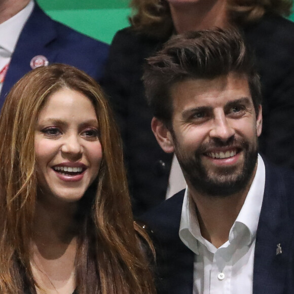 Gerard Piqué et la chanteuse Shakira officialisent leur séparation après douze ans de relation - Shakira et Gerard Piqué - L'Espagne remporte la Coupe Davis à Madrid, le 24 novembre 2019, grâce à la victoire de R. Nadal contre D. Shapovalov (6-3, 7-6). 