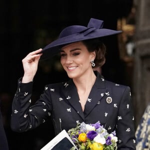 Catherine (Kate) Middleton, princesse de Galles - Service annuel du jour du Commonwealth à l'abbaye de Westminster à Londres, Royaume Uni, le 13 mars 2023.