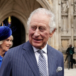 Le roi Charles III était de bonne humeur pour la messe en l'honneur du Commonwealth. 
Le roi Charles III d'Angleterre et Camilla Parker Bowles, reine consort d'Angleterre - Service annuel du jour du Commonwealth à l'abbaye de Westminster à Londres, Royaume Uni. 