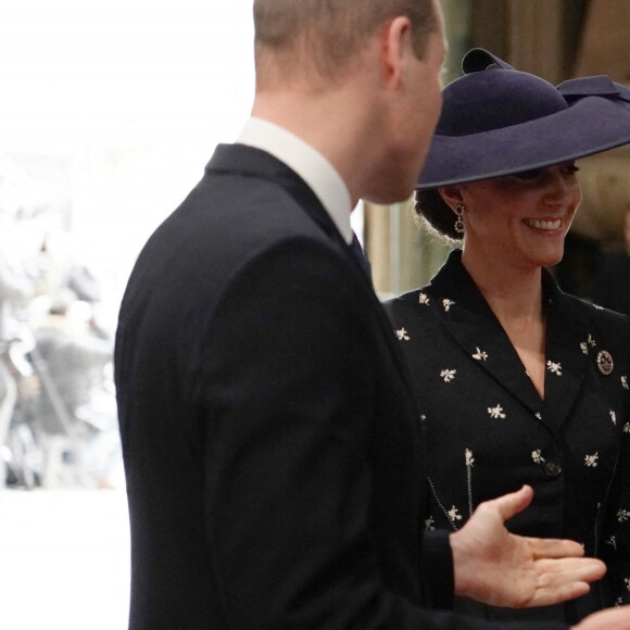 Le prince William, prince de Galles, et Catherine (Kate) Middleton, princesse de Galles - Service annuel du jour du Commonwealth à l'abbaye de Westminster à Londres, Royaume Uni, le 13 mars 2023. 