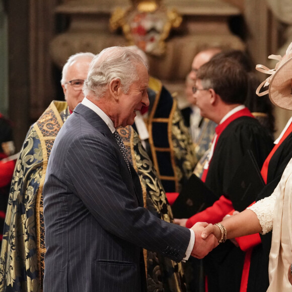 Le roi Charles III d'Angleterre - Service annuel du jour du Commonwealth à l'abbaye de Westminster à Londres, Royaume Uni, le 13 mars 2023. 