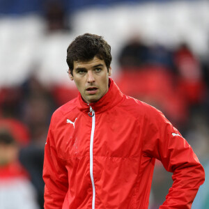 Yoann Gourcuff - People au match de football "PSG - Rennes" au Parc des Princes à Paris. Le 29 avril 2016 © Cyril Moreau / Bestimage